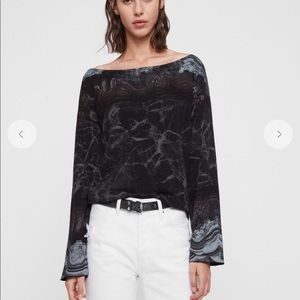 All Saints Marble Senia Sweatshirt size small